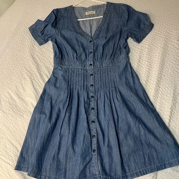 Madewell | Dresses | Madewell Denim Daylily Dress Size 6 Blue | Poshmark